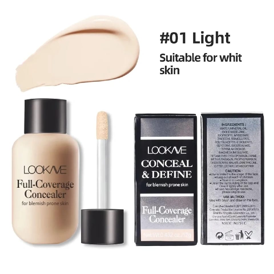 High Definition Waterproof Full Coverage Long Lasting Brighten Concealer Custom Logo Liquid Concealer Private Label - image 3