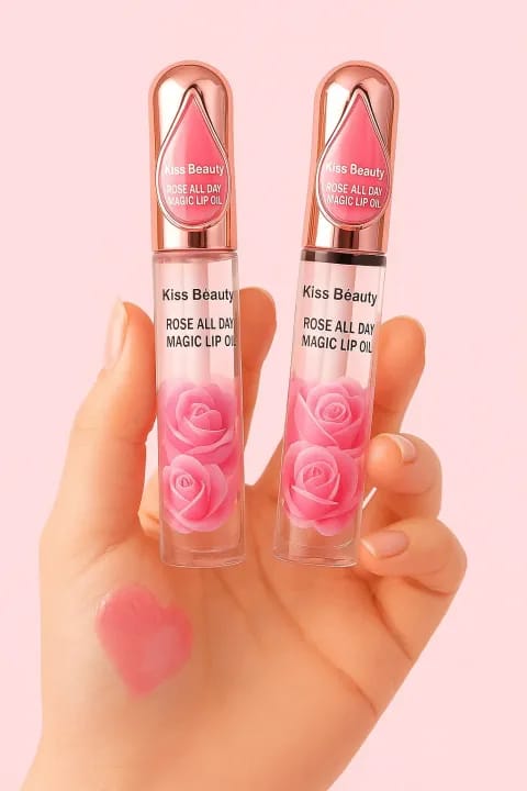 Rose lip oil for soft Smooth Luscious lips Beauty - image 5