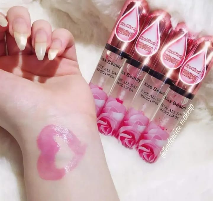 Rose lip oil for soft Smooth Luscious lips Beauty - image 4