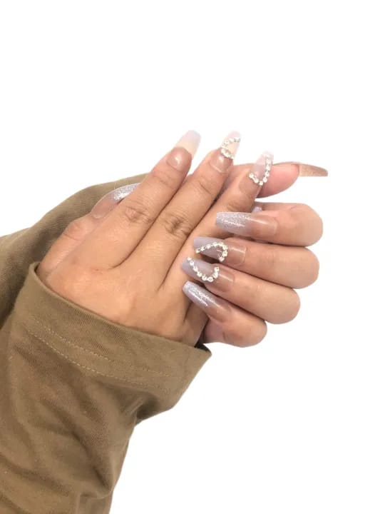 24 Pieces Unbreakable Reusable Exquisite Series Fake Nail - Fast Quick Press Artificial Nails For Party Wear Comes With Tape Glue And Remover - image 1