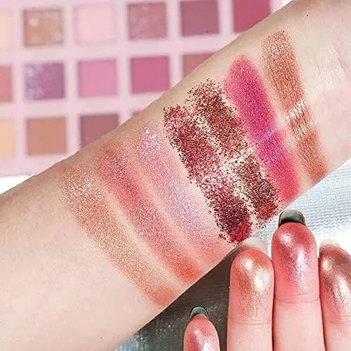 18 Colors New Nude Eyeshadow Palette – Highly Pigmented Blendable Long Lasting Eye Shadow | Matte, Shimmer & Glitter Neutral Smoky Makeup Palette - image 4
