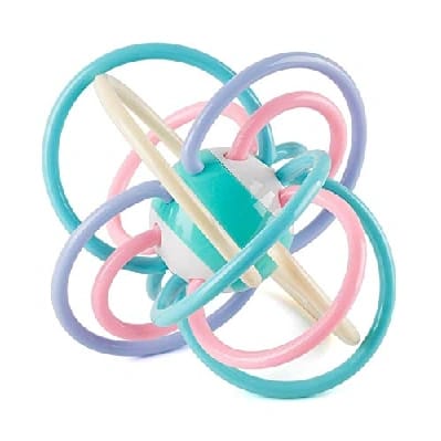 Newborn Anti-Toxic Rattle & Hand Bell Teether Ball Toy Perfect For Teething, Sensory & Fine Motor Skill Of Baby - image 2