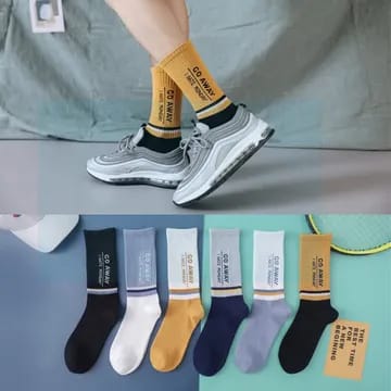 Free Size 3 Pairs Unisex Cool Style Socks For Unisex, - 3 Different Colors, Included socks washing soap as Gift - image 1