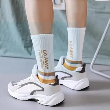 Free Size 3 Pairs Unisex Cool Style Socks For Unisex, - 3 Different Colors, Included socks washing soap as Gift - image 4