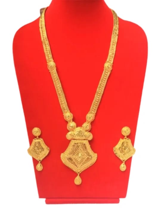 Gold Plated Rani Har Set-For Women - image 1