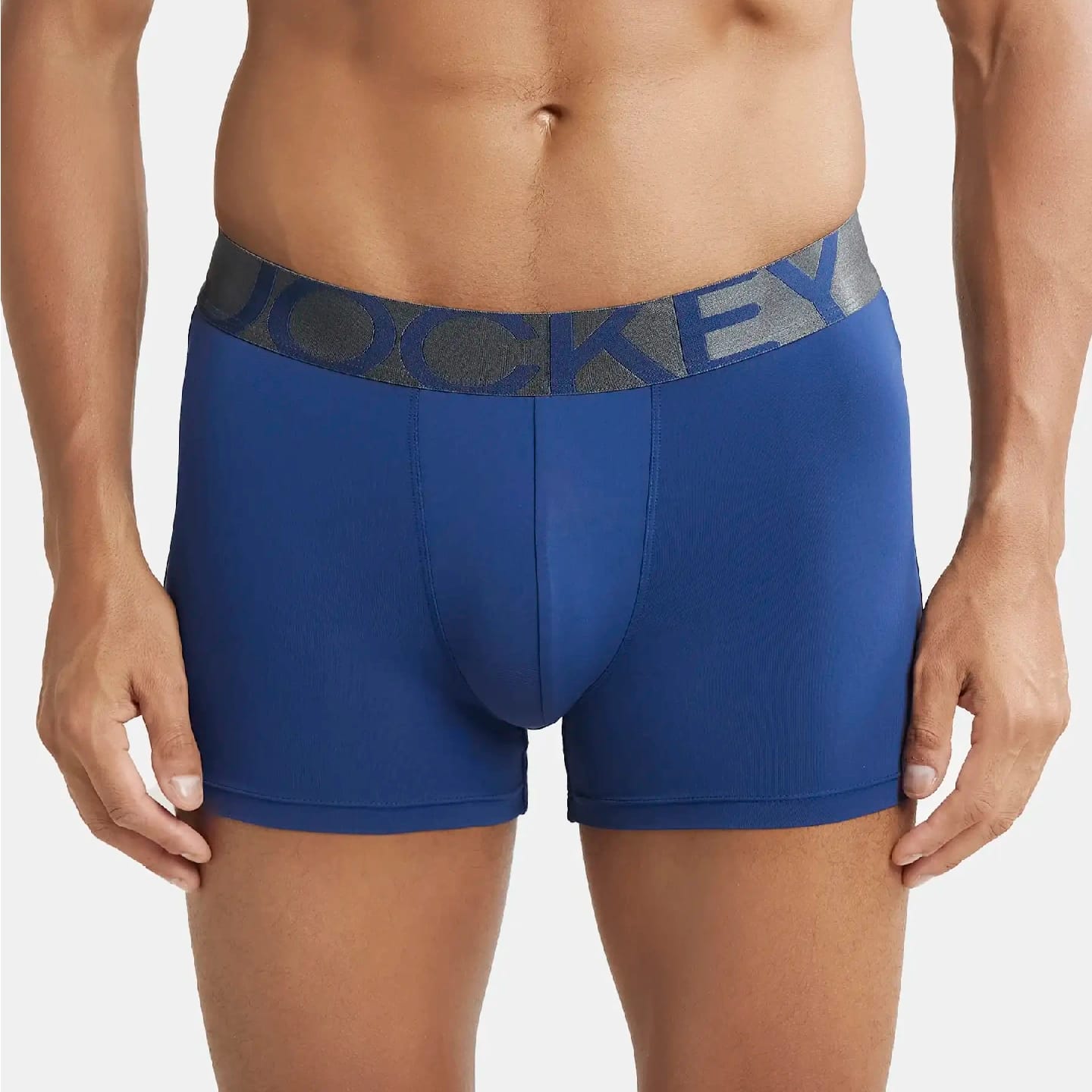 Tactel Microfiber Elastane Stretch Solid Trunk With Moisture Move Properties - Royal Blue - image 1