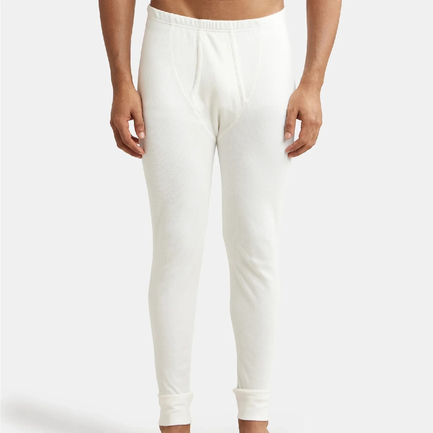 Extra Warmth Super Combed Cotton Rich Thermal Long Johns With StayWarm Technology - Off White - image 1
