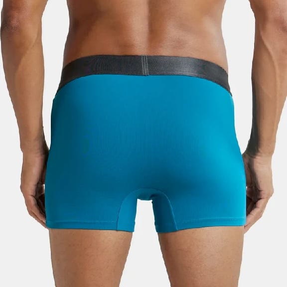 Tactel Microfiber Elastane Stretch Solid Trunk With Moisture Move Properties - Ocean Depth - image 2