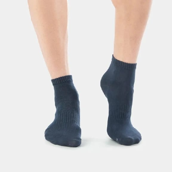 Compact Cotton Elastane Stretch Ankle Length Socks With StayFresh Treatment - Black - image 1