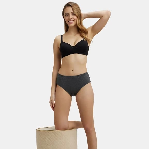 High Coverage Super Combed Cotton Hipster With Concealed Waistband And StayFresh Treatment - Dark Assorted (Pack Of 3) - image 3