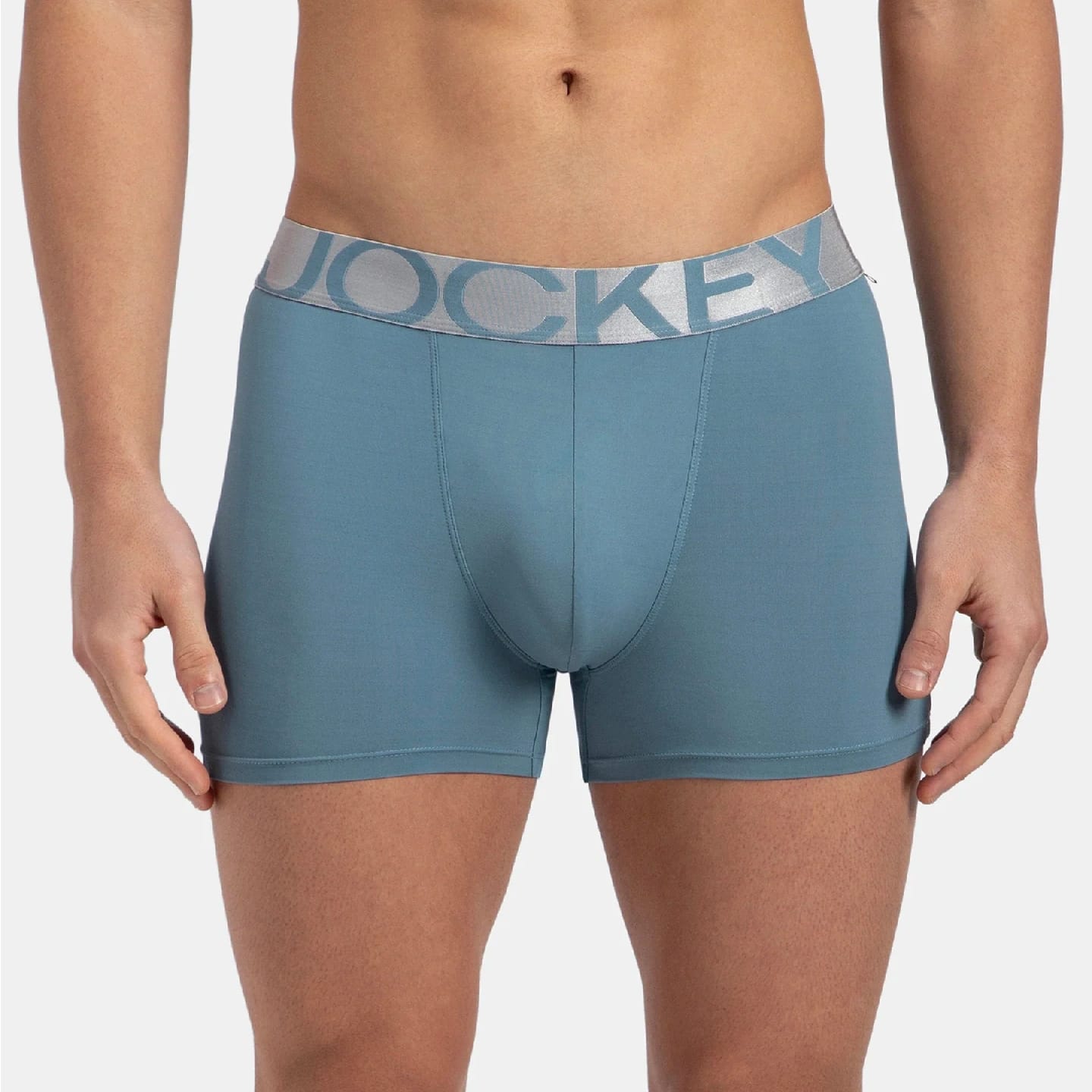 Tactel Microfiber Elastane Stretch Solid Trunk With Moisture Move Properties - Provincial Blue - image 1