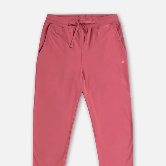 Super Combed Cotton Elastane Stretch Slim Fit Capri With Side Pockets - Rose Wine - image 3