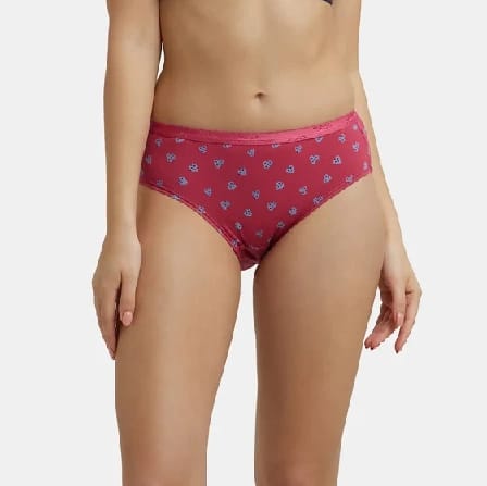 High Coverage Super Combed Cotton Hipster With Ultrasoft Exposed Waistband And StayFresh Treatment - Dark Prints (Pack Of 3) - image 5
