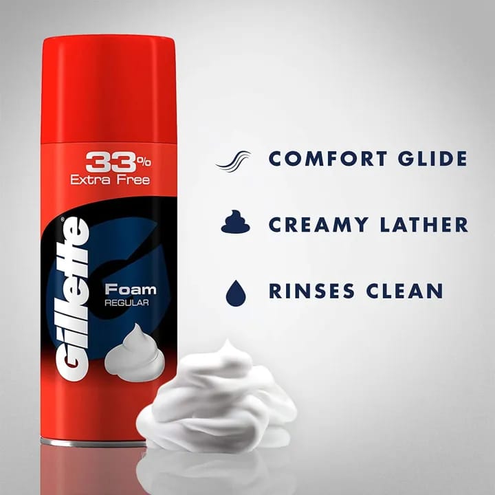Gillettte Classic Regular Pre-Shave Foam - 418g - image 3