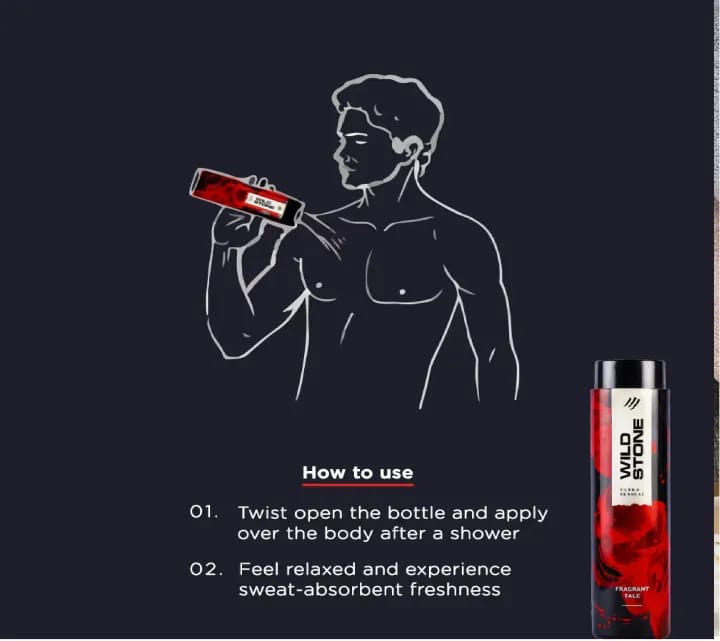 WildStone Ultra Sensual Freshness Talc (300g) - image 3