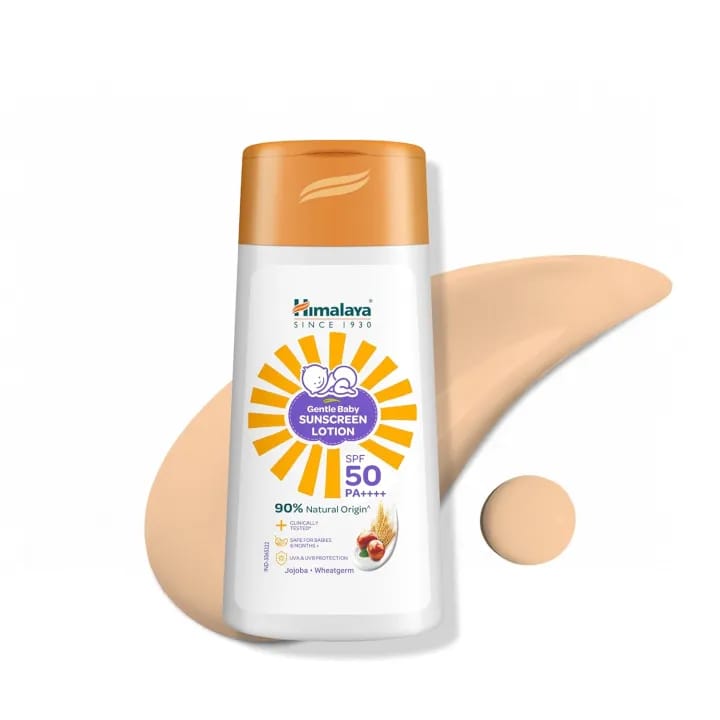 Himalaya Gentle Baby Sunscreen Lotion SPF 50 PA++++ UVA/UVB Broad Spectrum Protection with Jojoba Oil & Vitamin E | Non-Greasy, No White Cast (50ml) - image 5