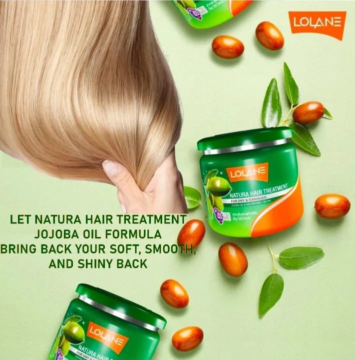 L0LANE NATURA DRY & Damaged Hair Treatment Conditioner Jojoba Oil & Silk Protein (500g) - image 3
