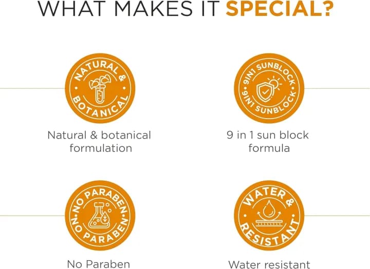 0SHEA HERBALS UVSHIELD 9 in 1 Sun Block Cream SPF 70 PA+++ (60g) - image 5