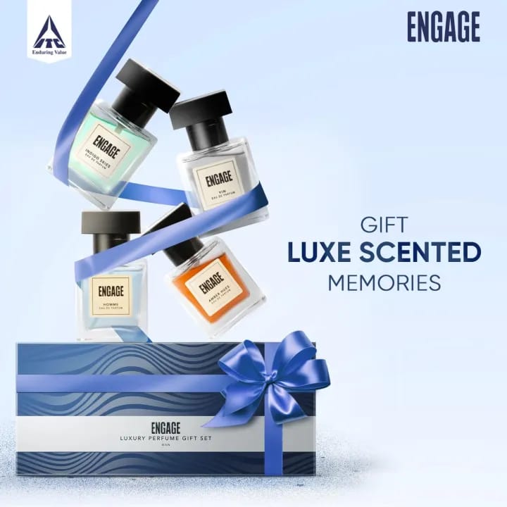 Engaage Luxury Travel Sized Gift Pack Eau De Perfume For Men - (25ml x 4pcs) - image 5