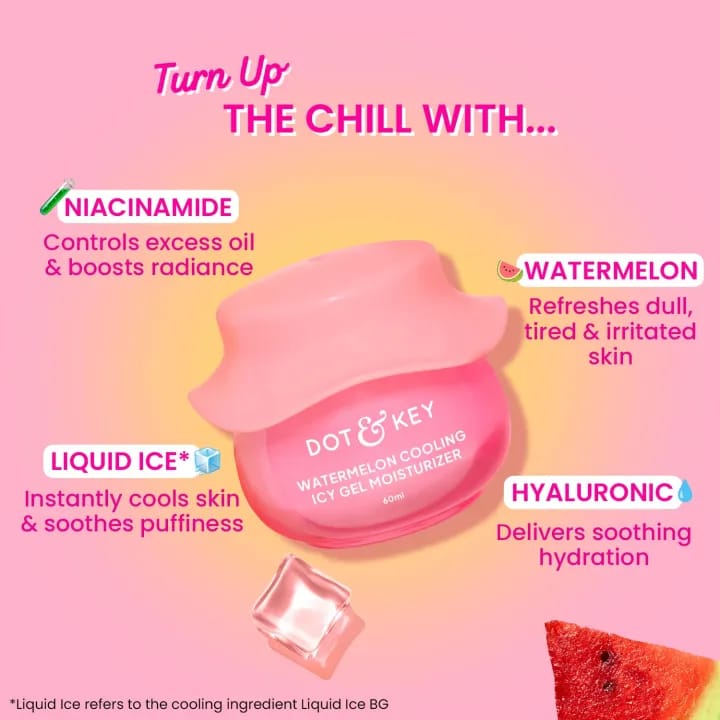 D0T & KEY Watermelon Cooling Icy Gel Moisturizer with Hyaluronic & Niacinamide (60 ml) - image 5