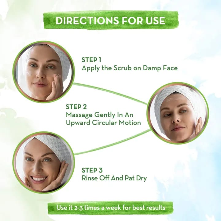Mama. Earth Rice Face Scrub For Glowing Skin With Rice Water & Niacinamide For Glass Skin (100g) - image 4