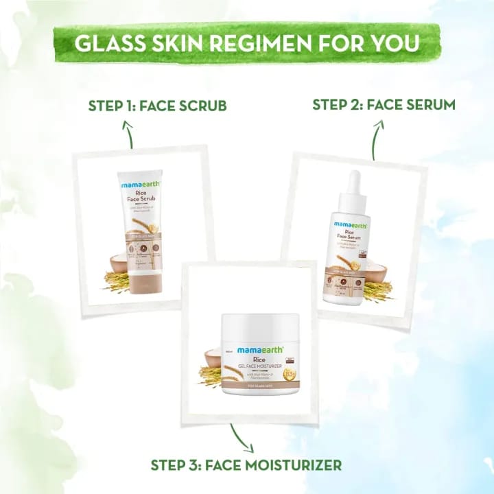 Mama. Earth Rice Face Scrub For Glowing Skin With Rice Water & Niacinamide For Glass Skin (100g) - image 5