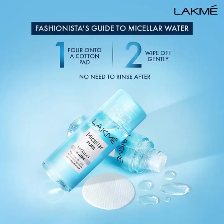 Lakme Micellar Water For Make-Up Removal Hydrating & Soothing (100ml) - image 4