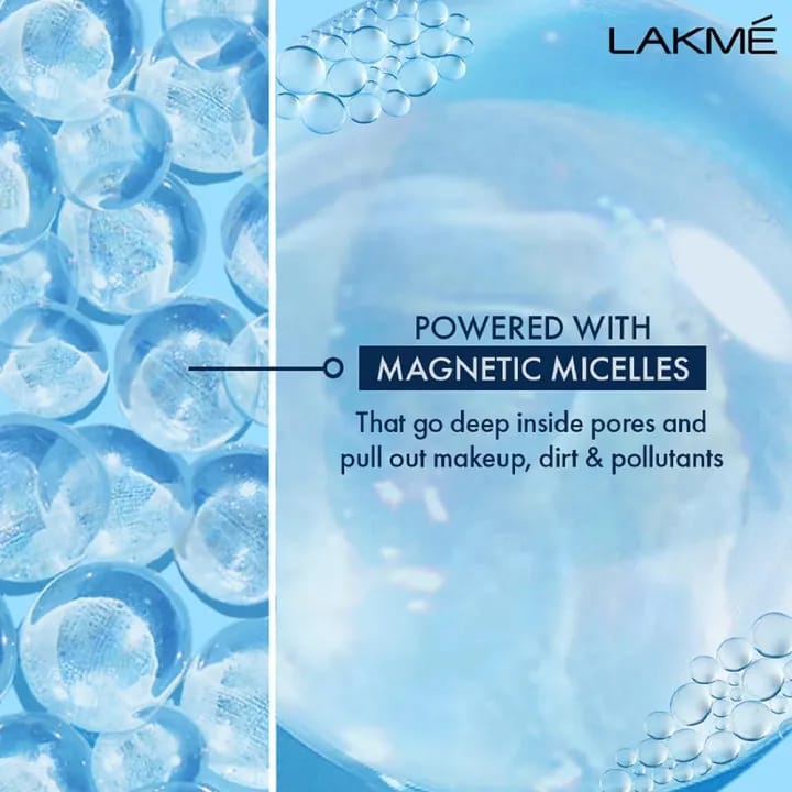 Lakme Micellar Water For Make-Up Removal Hydrating & Soothing (100ml) - image 5