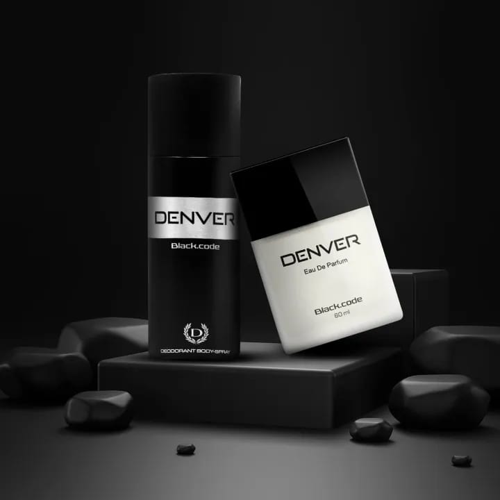Denver Sporting Club Black Code Perfume and Deo Combo Set - 60ml & 150 ml - image 2