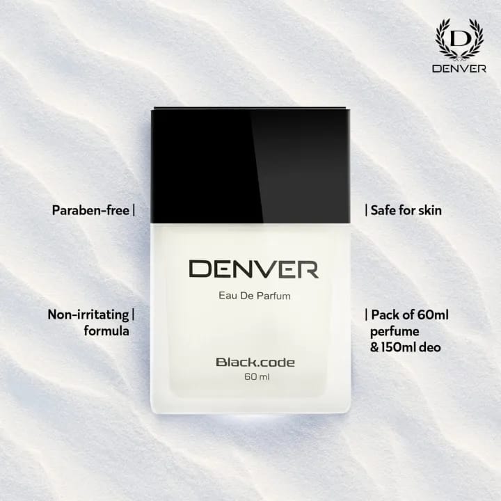 Denver Sporting Club Black Code Perfume and Deo Combo Set - 60ml & 150 ml - image 5