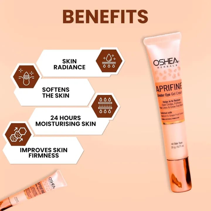 0SHEA HERBALS Aprifine Apricot Cream For Under Eye Dark Circle - 25g - image 2
