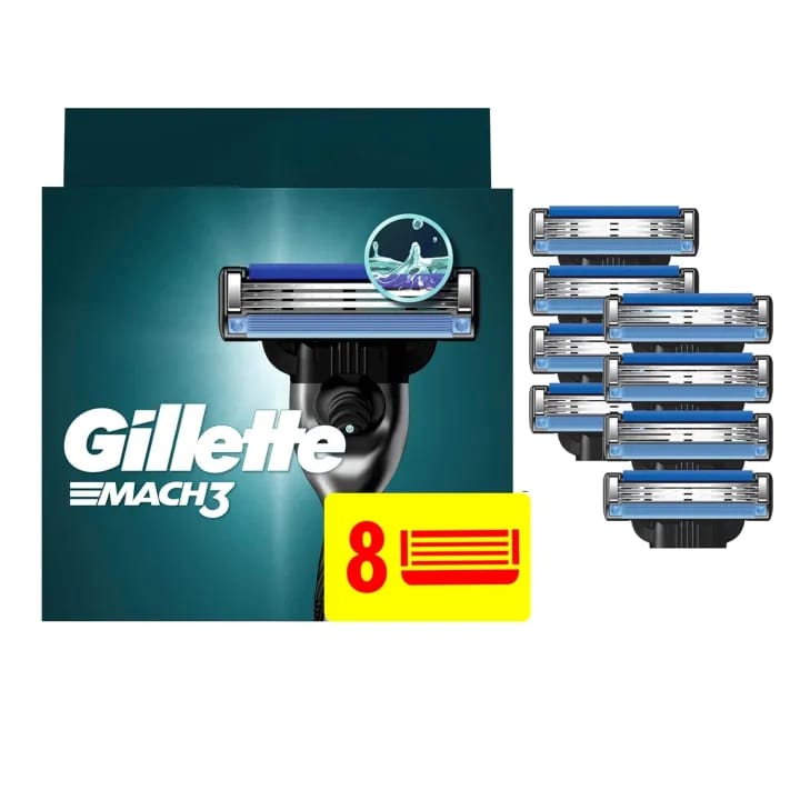 Gillette Mach 3 Men's Razor Blades - 8 Cartridge Refills - image 2