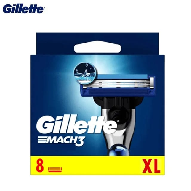 Gillette Mach 3 Men's Razor Blades - 8 Cartridge Refills - image 1