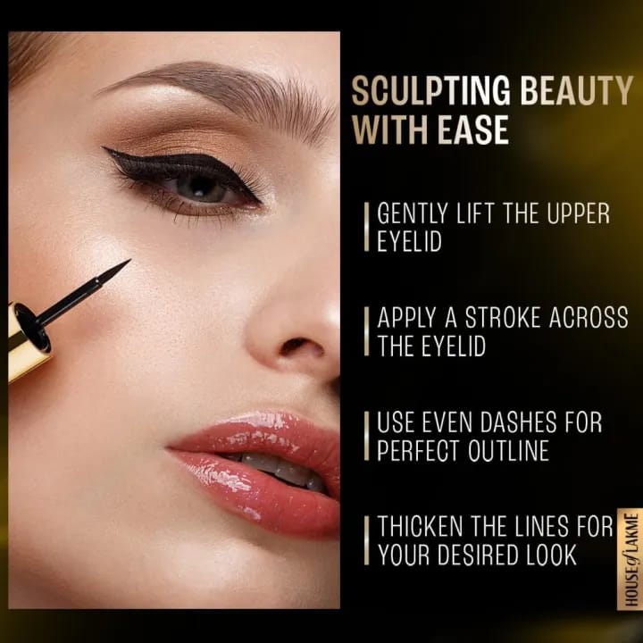 Lakme Absolute Shine Liquid Eye Liner - Black (4.5ml) - image 3