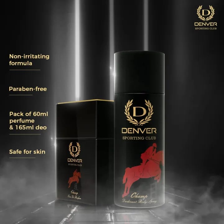 Denver Sporting Club Champ Perfume and Deo Combo Set - 60ml & 165 ml - image 3