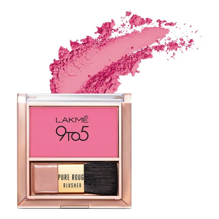Lakme 9 to 5 Pure Rouge Blusher - Pretty Pink (6g) - image 4