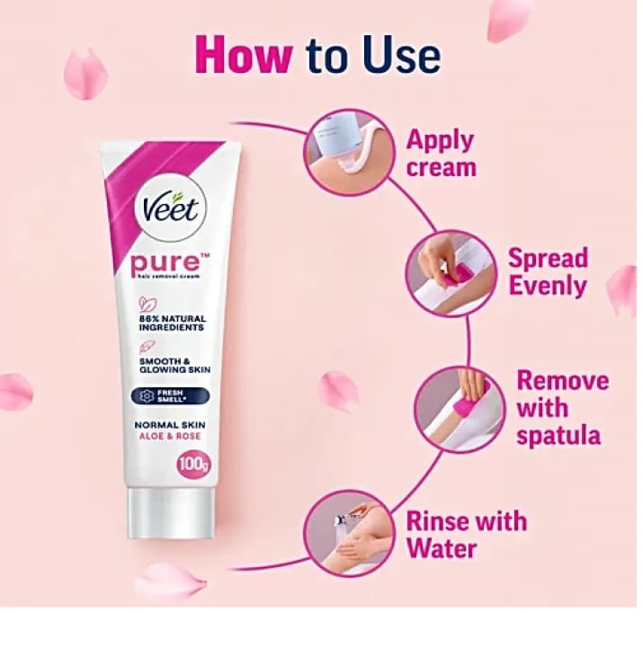 ReckittVeet Hair Removal Cream for Normal Skin with Cucumber Extract - 100g - image 2