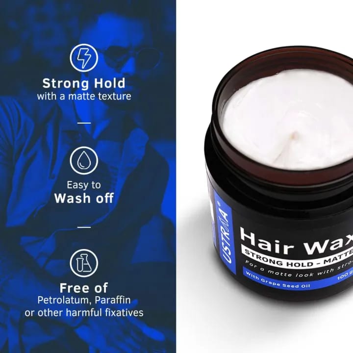 Ustraa Strong Hold Hair Wax - Matte Look 100g - image 3