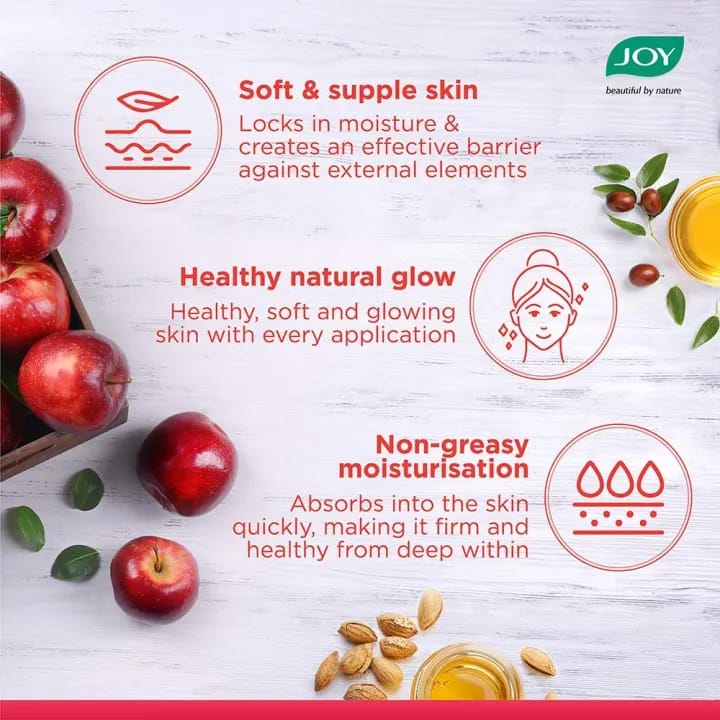 J0Y Super Soft Skin Cream For 24 Hr Moisturization (Berries) - Lightweight & Oil Free (200ml) - image 3