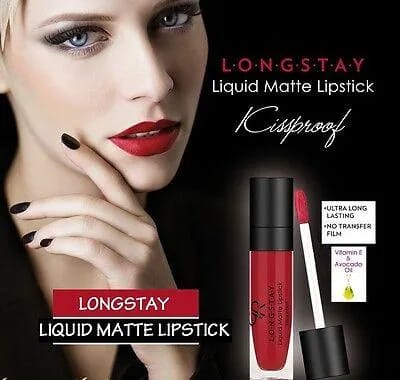 Golden Rose Longstay Liquid Matte Lipstick Vitamin E Full Coverage Long-Lasting – 30 - image 2