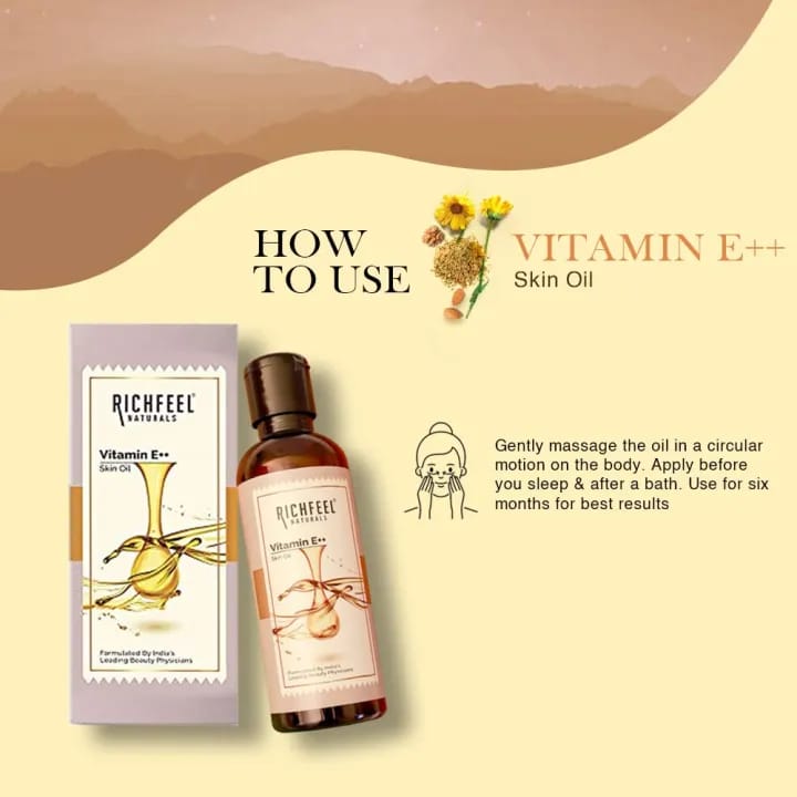 Richfeel Vitamin E Skin Oil - 80ml - image 5