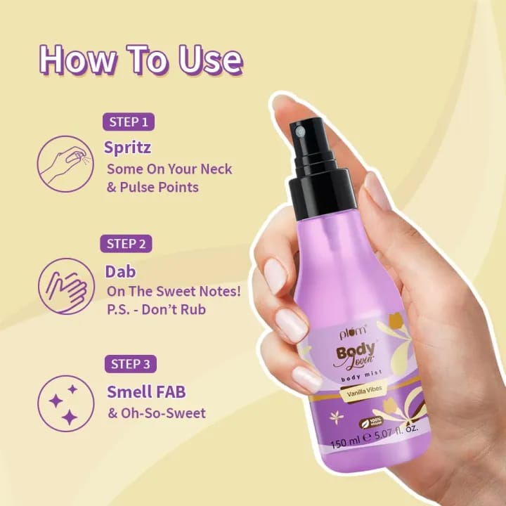 Plum BodyLovin' Vanilla Vibes Body Mist 150ml) - image 5