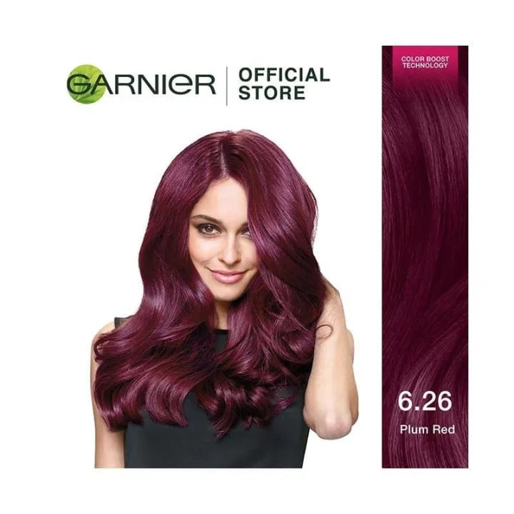GARNlER Color Naturals Creme Hair Color - 6.26 Plum Red (55ml+50g) - image 2