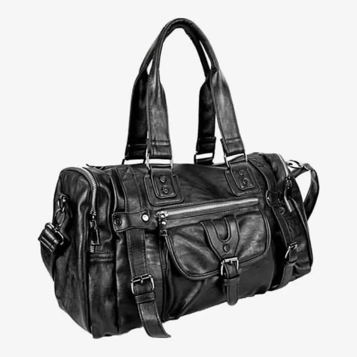 Quality PU Leather Casual Cross-body Messenger Hand Bag For Men - Black | Fashion Leather Side Bag For Men - image 1