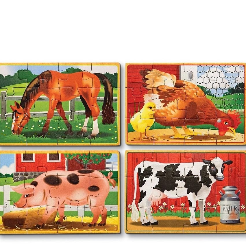 4 In 1 Wooden Puzzle For Kids | Educational Jigsaw Puzzle Set | Early Learning Montessori Toy (3+ Years) - image 2