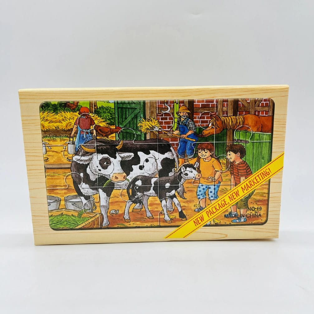4 In 1 Wooden Puzzle For Kids | Educational Jigsaw Puzzle Set | Early Learning Montessori Toy (3+ Years) - image 1