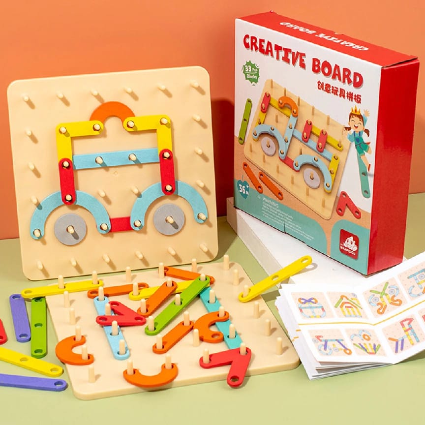 Creative Board Educational Activity Toy For Kids | Multi-Activity Learning Board - image 1