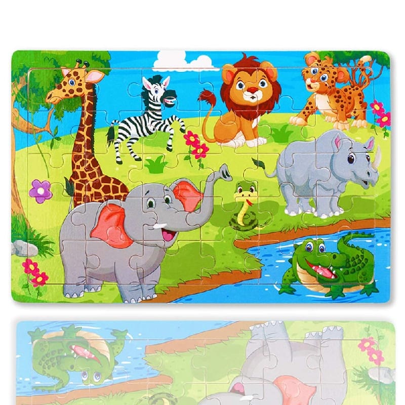 100 PCS Jigsaw Puzzle For Kids | Educational Brain Development Puzzle Game - image 1