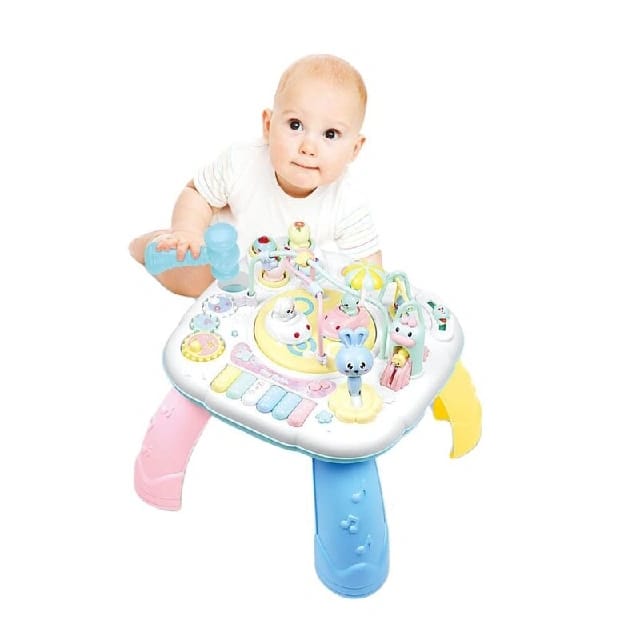 Baby Activity Table With Piano & Bead Maze | Multifunction Musical Learning Toy For Toddlers - image 1