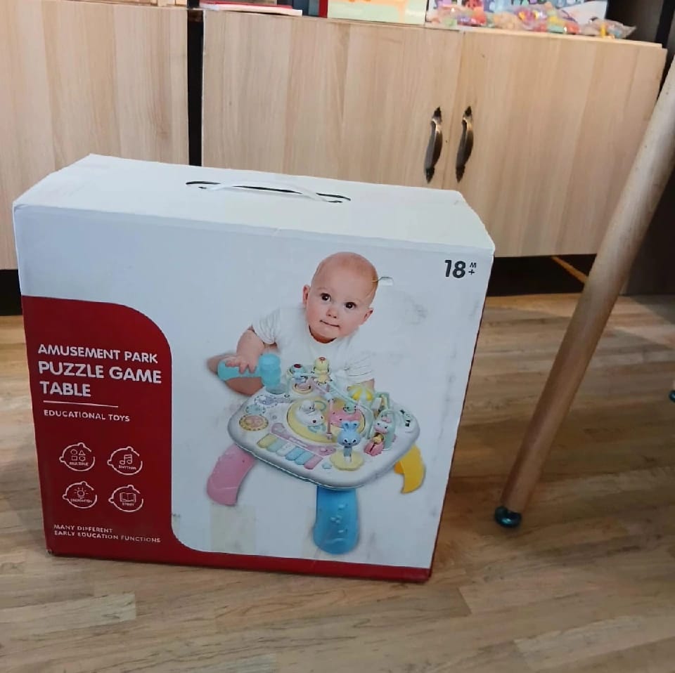 Baby Activity Table With Piano & Bead Maze | Multifunction Musical Learning Toy For Toddlers - image 4
